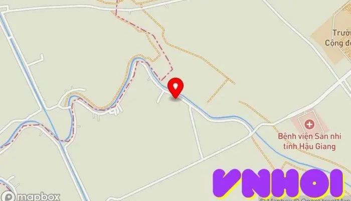 bản đồ của Vườn Dâu Bé Hai Trung tâm vui chơi giải trí trong Hậu Giang