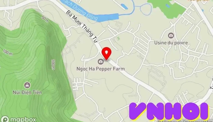 bản đồ của VƯỜN TIÊU NGỌC HÀ Điểm du lịch trong Kiên Giang
