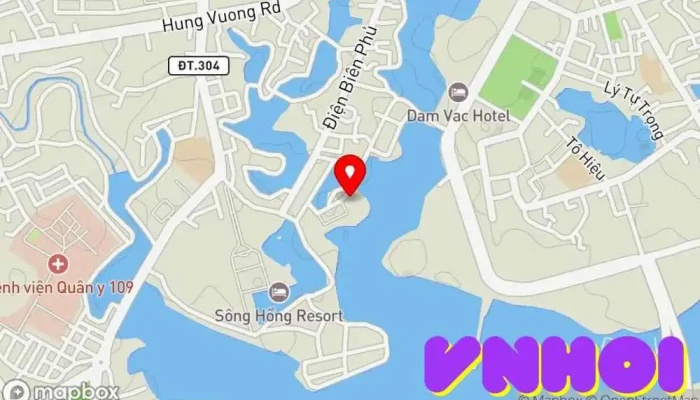 bản đồ của Westlake Hotel & Resort Vĩnh Phúc Khách sạn lưu trú dài hạn trong Vĩnh Phúc